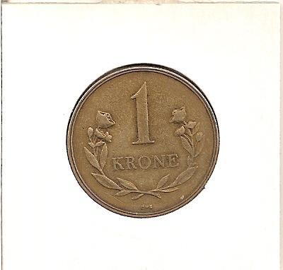  Grönland 1 Krone 1957 KM # 10   