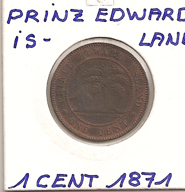  Prinz Edward Inseln Kanada 1 Cent 1871 KM # 4 SELTEN   