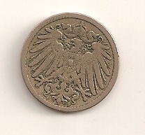  5 Pfennig 1891 F Deutsches Reich ss+   