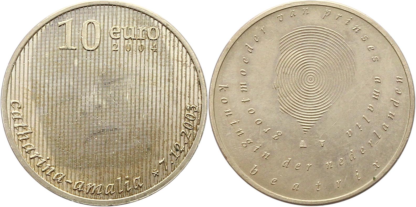  8043 Niederlande 10 Euro Silber 2004   
