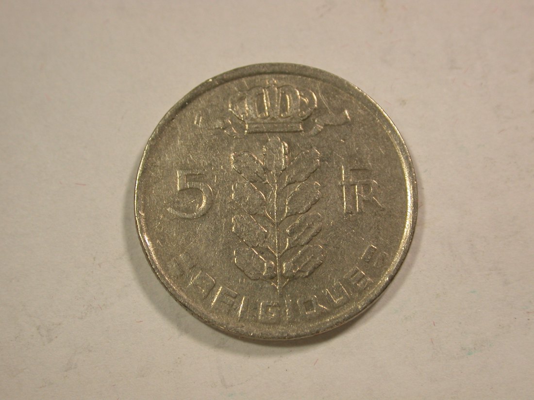  B18 Belgien  5 Franc 1972 in ss  Originalbilder   