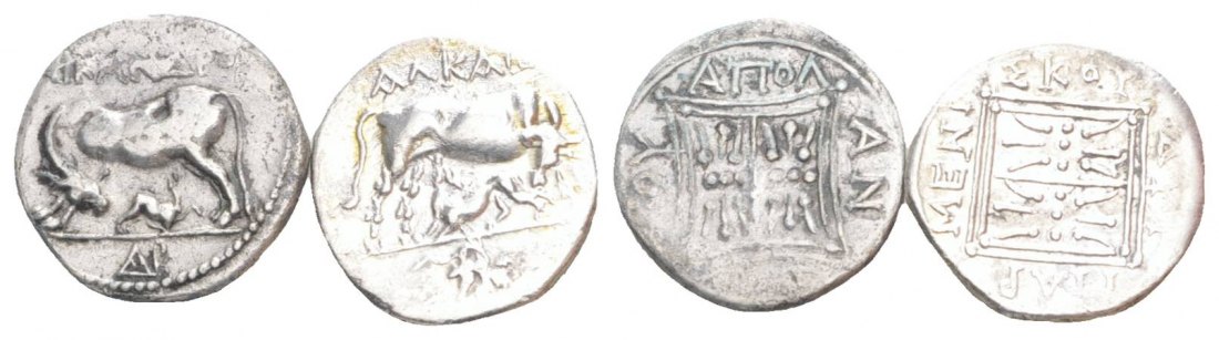  Antike, 2 Kleinmünzen   