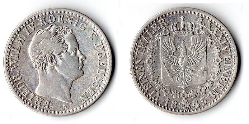  Preussen  1/6 Taler 1803 FM-Frankfurt Gewicht: 4,9g Silber sehr schön   