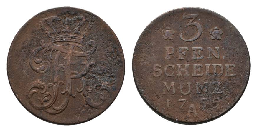  Altdeutschland, Kleinmünze 1752   