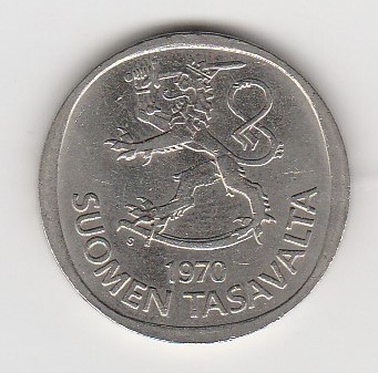  1 Markka Finnland 1970 (K786)   