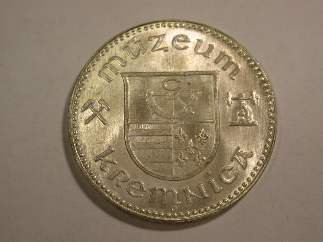  B26 Slowakei Münze Kremnitz Silber Jeton 26mm, 7,2 Gramm in ST  Originalbilder   