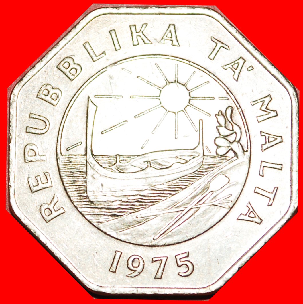  √ SUN AND BOAT: MALTA ★ 25 CENTS 1975! LOW START ★ NO RESERVE!   