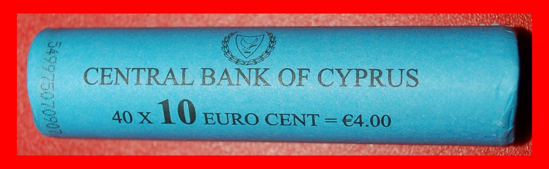  + FINLAND 2007: CYPRUS ★ 10 CENTS 2008 UNC ROLL! SHIP! LOW START ★ NO RESERVE!!!   