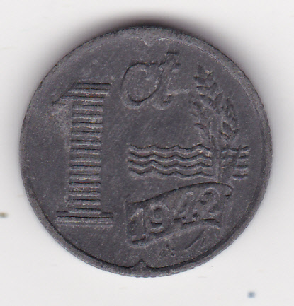  Niederlande, 1 Cent 1942, sehr schön - vorzüglich   