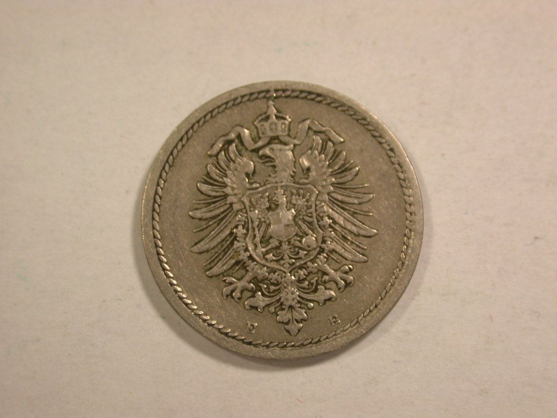  C02 KR  5 Pfennig 1889 E in ss+  Orginalbilder   