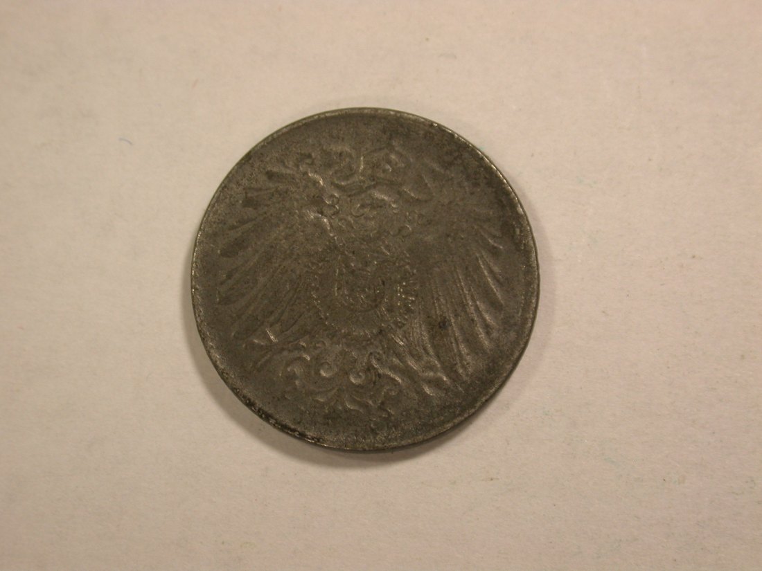  C02 KR 5 Pfennig 1919 A  schwach geprägt sonst vz-st   Ersatzmünze   Orginalbilder   