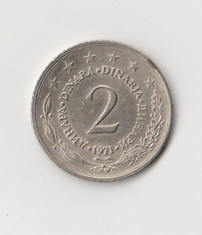  2 Dinara Jugoslavien 1971 (I157)   