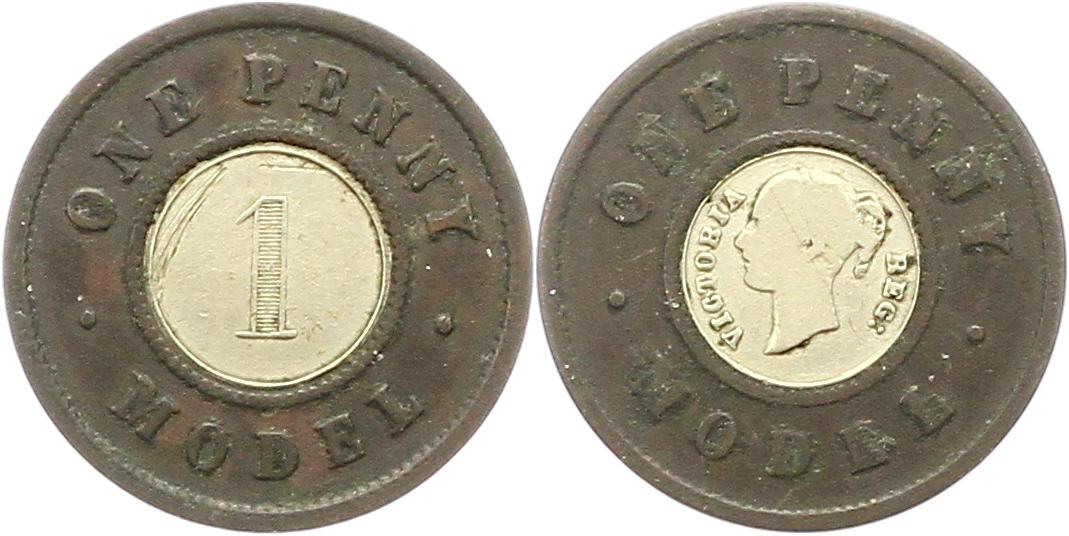  9504 England One Penny Model   Victoria   