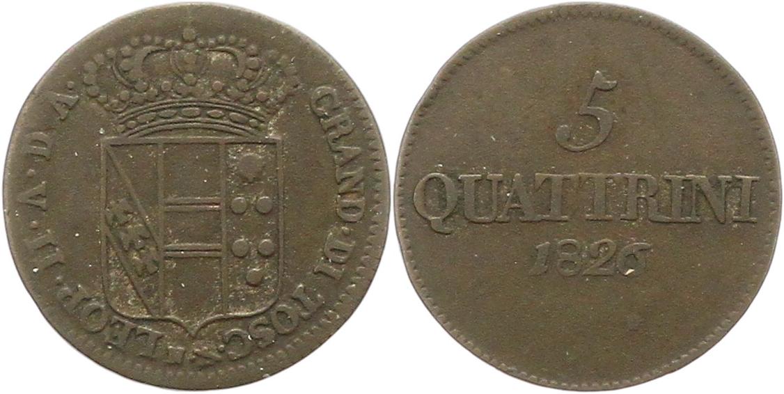  9522 Italien Toskana 5 Quattrini 1826   