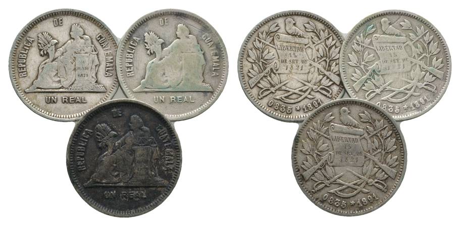  Guatemala, 1 Real, 1891   