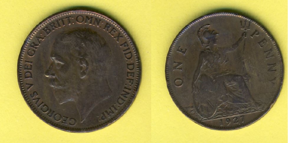  Großbritannien 1 Penny 1927   