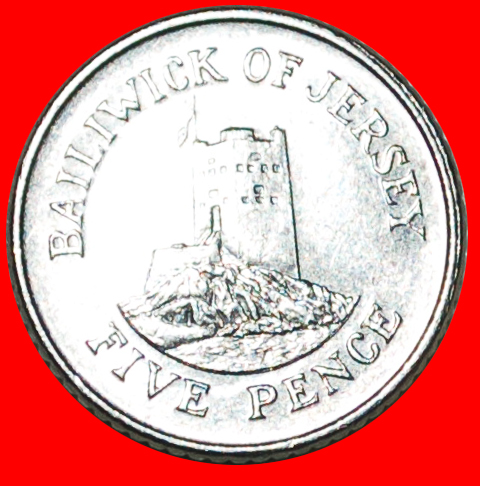  * GREAT BRITAIN: JERSEY ★ 5 PENCE 1992 TOWER! LOW START ★ NO RESERVE!   