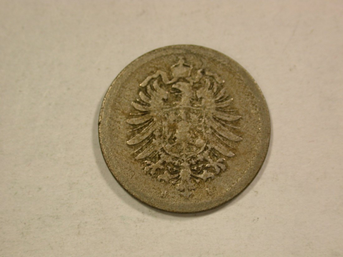  C04 KR  5 Pfennig 1876 H in f.schön  Originalbilder   