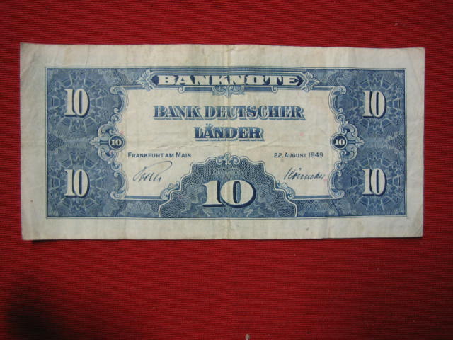  10 DM Bank Deutscher Länder 1949   