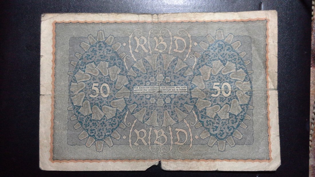  50 Mark  Deutsches Reich ( 24.6.1919) (g999)   