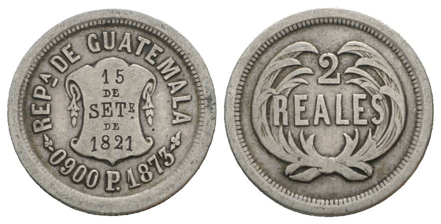  Guatemala, 2 Reales, 1873   