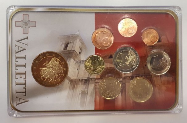  Malta  Euro-Kursmünzensatz Valletta   FM-Frankfurt   im Blister   