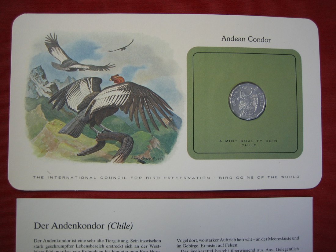  Bird Coins of the World Andencondor   