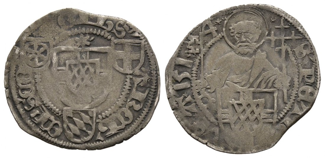 PEUS 9271 Köln, Erzbistum Philipp II. von Daun-Oberstein (1508-1515) Schilling 1514 Zainende, fast sehr schön