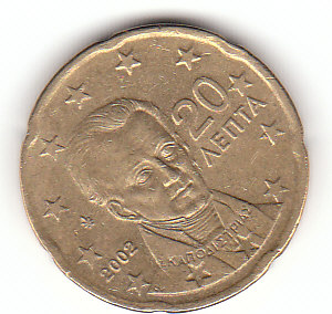 Griechenland (C229)b. 20 Cent 2002 siehe scan / cir