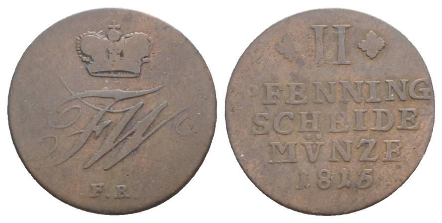  Altdeutschland, Kleinmünze 1815   