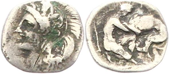  0326 Griechen Heracleia Lucania Trihemiobol 370- 281   