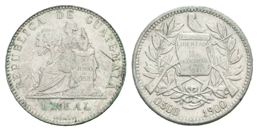  Guatemala, 1 Real 1900   