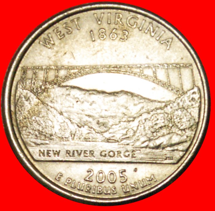  § BRIDGE 1863: USA ★ 1/4 DOLLAR 2005D! LOW START ★ NO RESERVE! Washington (1789-1797)   