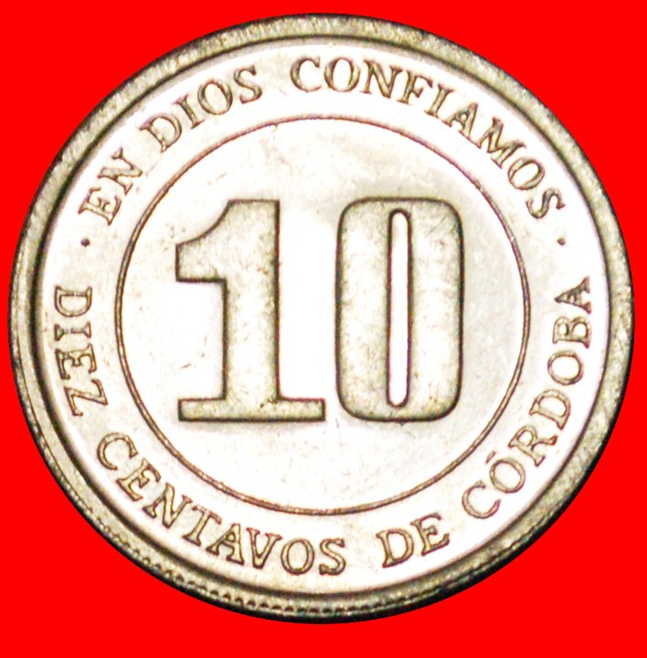  # FAO: NICARAGUA ★ 10 CENTAVOS 1974 MINT LUSTER! LOW START ★ NO RESERVE!   