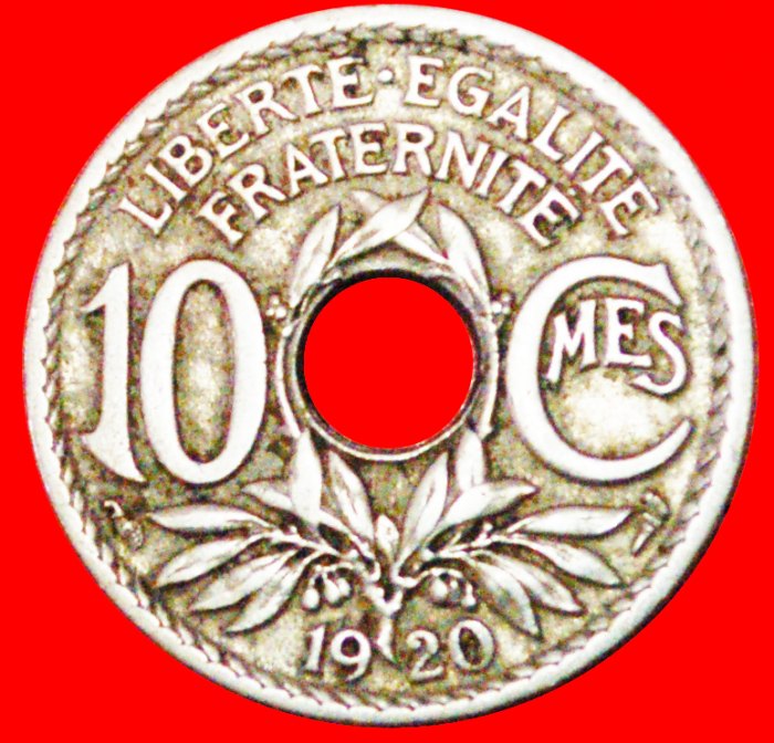  # 3. REPUBLIK (1870-1940): FRANKREICH ★ 10 CENTIMES 1920! OHNE VORBEHALT!   