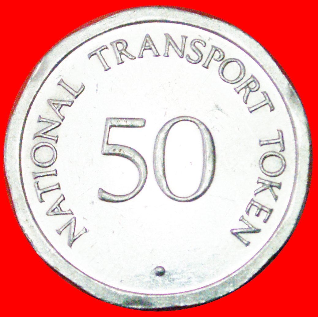  · EDINBURGH CASTLE: GROSSBRITANNIEN ★ 50 PENCE NATIONAL TRANSPORT TOKEN! OHNE VORBEHALT!   