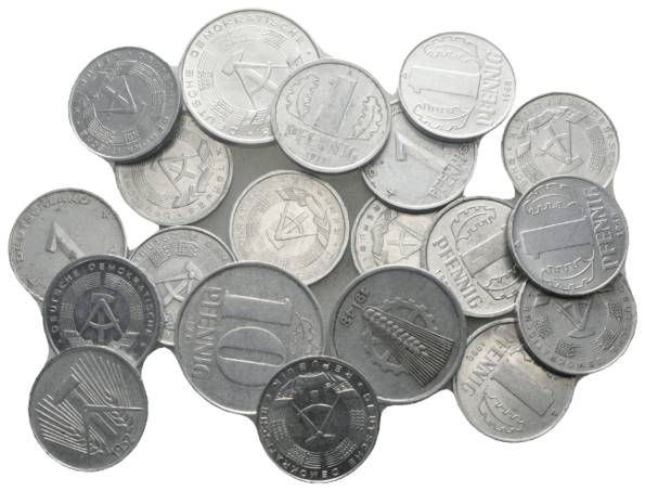  DDR, 20 Kleinmünzen   