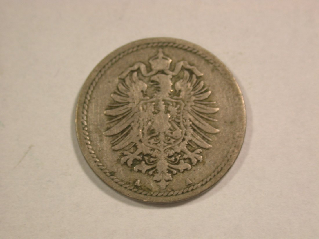 C06 KR 5 Pfennig 1875 A in s-ss Originalbilder   