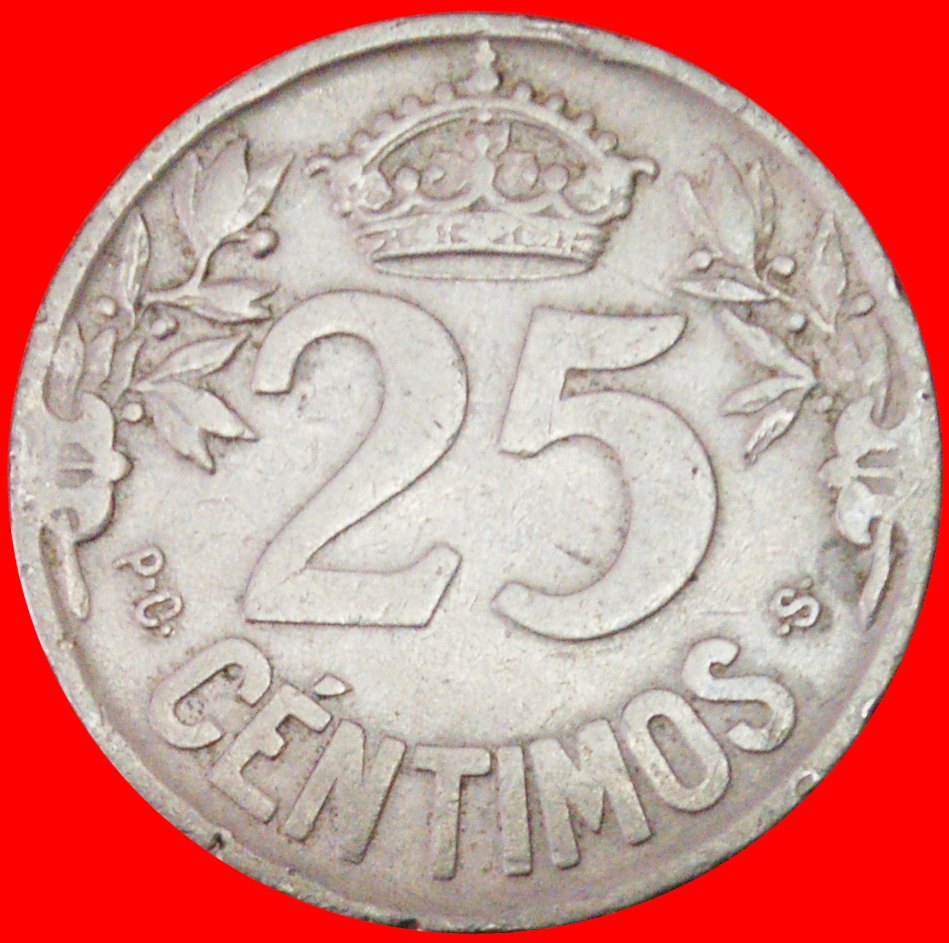  # SHIP: SPAIN ★ 25 CENTIMOS 1925! LOW START ★ NO RESERVE! Alfonso XIII (1886-1931)   