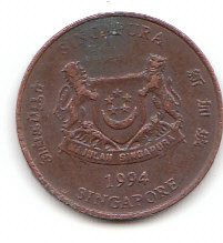 Singapore (C117)b. 1 Cent 1994 siehe scan