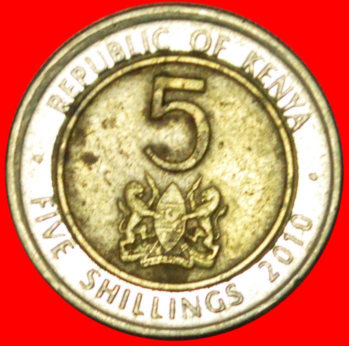  # HAHN UND LÖWEN: KENIA ★ 5 SHILLINGS 2010! OHNE VORBEHALT!   