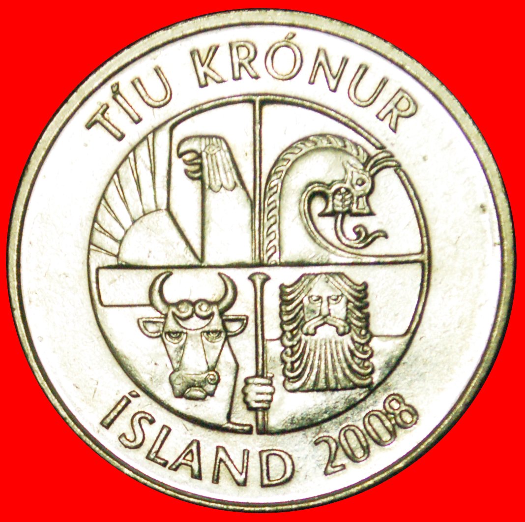  # LODDE FISCHE (1996-2008): ISLAND ★ 10 CROWNS 2008 VZGL STEMPELGLANZ! OHNE VORBEHALT!   