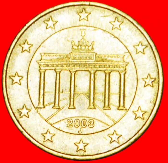  # BRANDENBURGER TOR: DEUTSCHLAND ★ 10 EURO CENTS 2003J! OHNE VORBEHALT!   