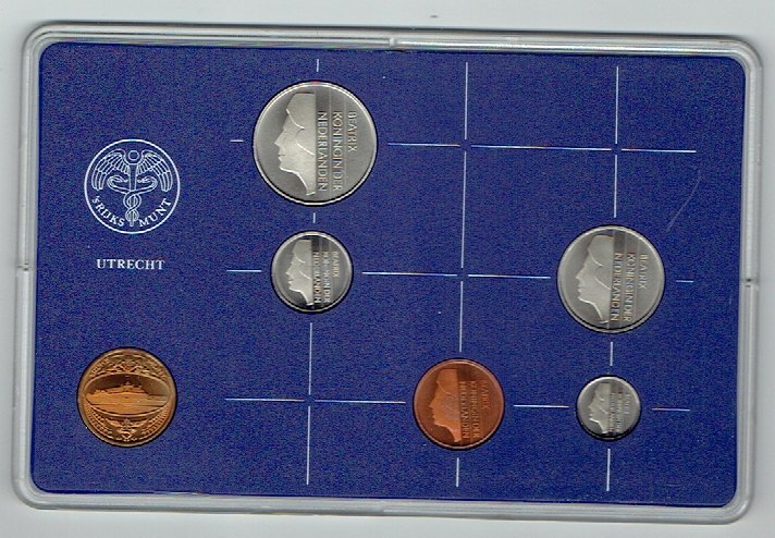  Kursmünzensatz Niederlande 1986 in F.D.C. (k602)   