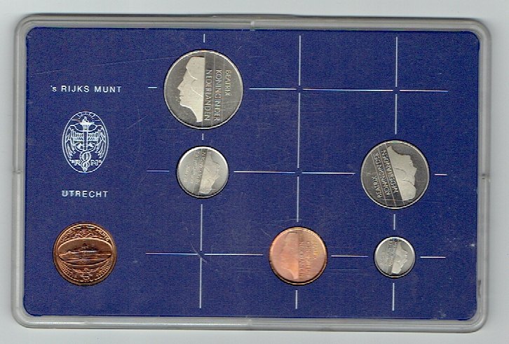  Kursmünzensatz Niederlande 1982 in F.D.C. (k609)   
