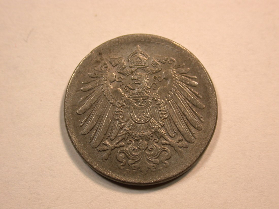  C09 KR 5 Pfennig 1917 J in vz-st/f.st !! Orginalbilder   