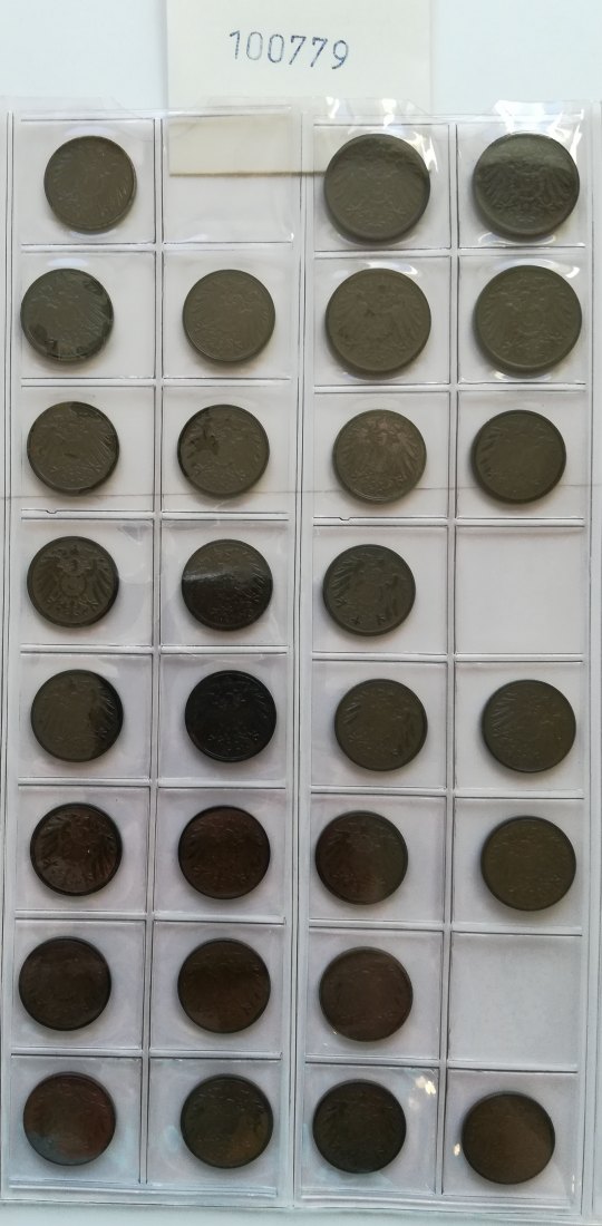  Deutsches Reich, 29 Kleinmünzen   