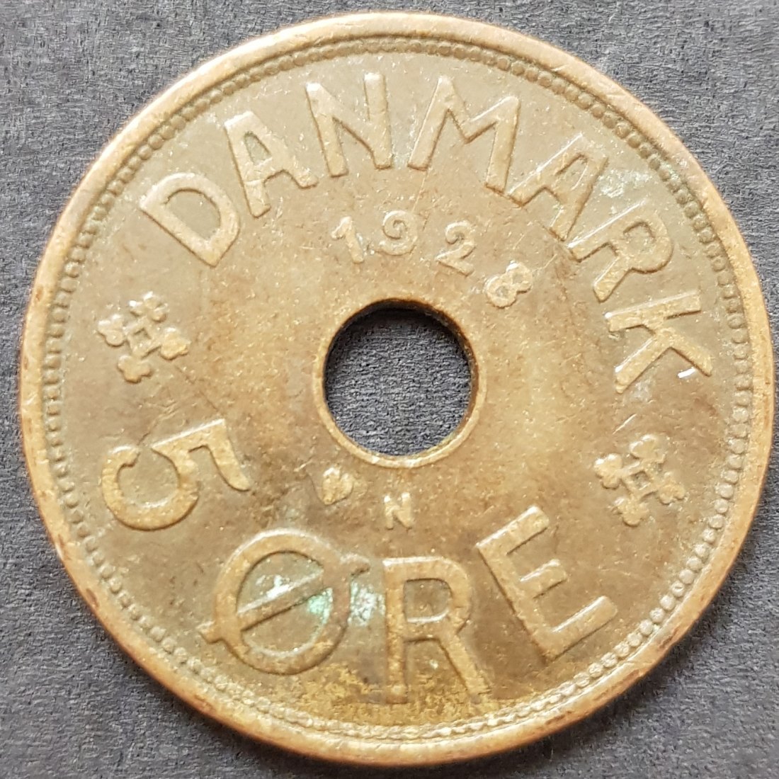  Dänemark 5 Öre 1928 #533   