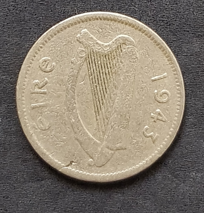  Irland 3 Pence 1943  #548   