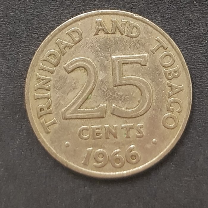  Trinidad and Tobago 25 Cents 1966 #545   